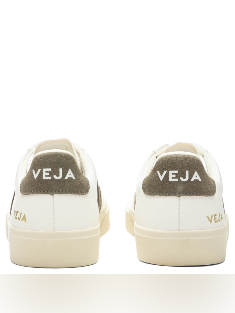 Veja Women’s Campo Chromefree Low-Top Sneaker in white/kaki - Picture 4 of 15